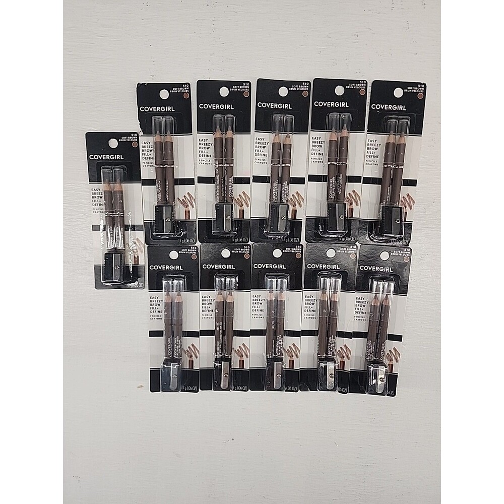 COVERGIRL Brow Pencil & Brush Duo — Light Brown Shades (Multiple Pack)